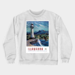 Vintage Travel Poster Australia Illawarra Crewneck Sweatshirt